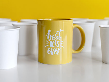 mug with best boss ever. High quality beautiful photo concept