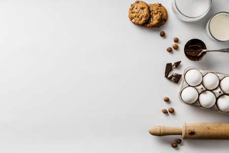 copy space ingredients cookies. High quality beautiful photo conceptの写真素材