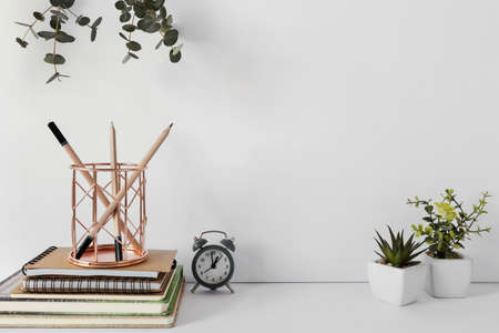 natural material stationery composition. High quality beautiful photo conceptの写真素材