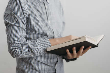 boy reading holy book.