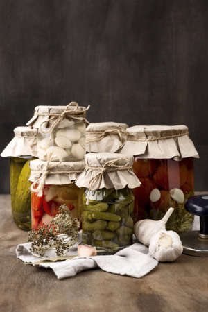 pickled vegetables arrangement. High quality beautiful photo concept