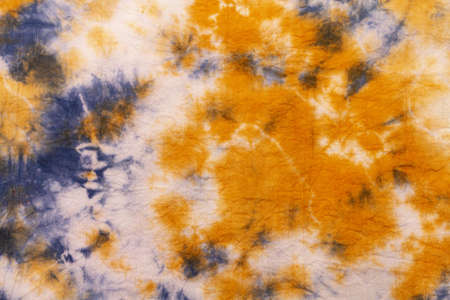 Photo Flat lay of tie dye fabric. High quality beautiful photo conceptの写真素材