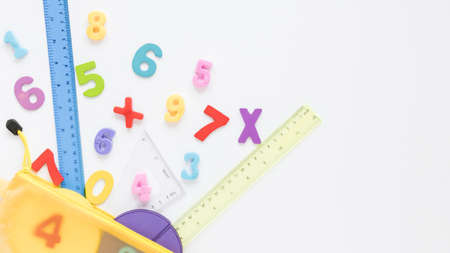 mathematics with numbers copy space. High quality beautiful photo conceptの写真素材