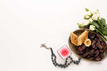 top view new year islamic concept. High quality beautiful photo conceptの写真素材