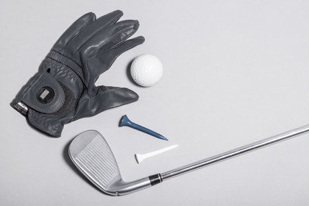 top view glove golf equipment. High quality beautiful photo conceptの写真素材