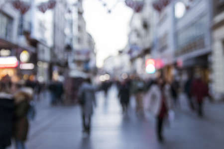blurry street scene city. High quality beautiful photo conceptの写真素材