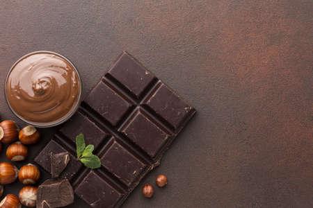 Close up of appetizing chocolate Picture on pik. High quality beautiful photo concept