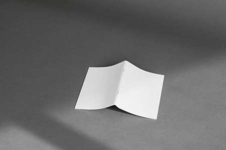stationery concept with sheet folded paper. High quality beautiful photo conceptの写真素材