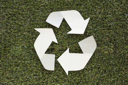 recycle symbol grass. High quality beautiful photo concept