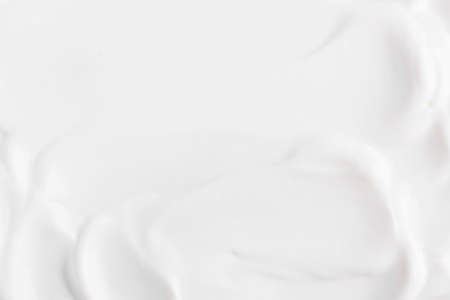 top view paste white natural yogurt.の写真素材