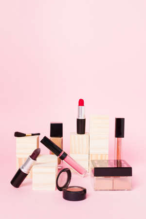 composition professional set putting make upの写真素材