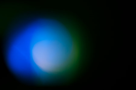 bright light black background