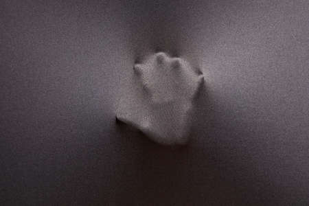 imprint hand fabricの写真素材