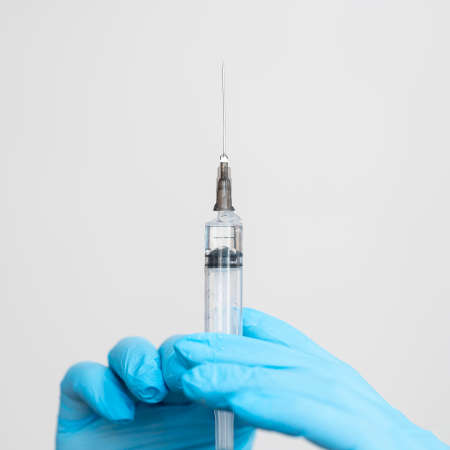 doctor preparing medical vaccine. High quality photoの写真素材