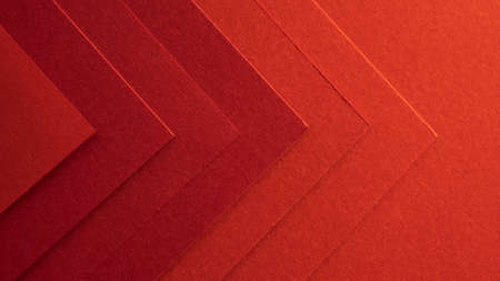 elegant red papers arrow shapes. High quality photoの写真素材