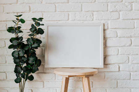 beautiful blank frame concept. High quality photo