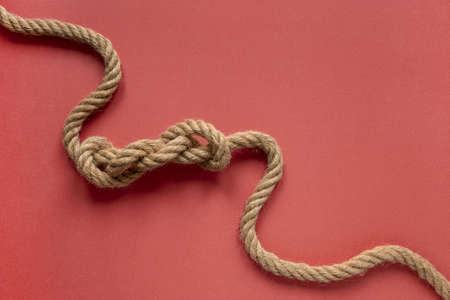high view sailor rope knot. High quality beautiful photo conceptの写真素材