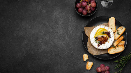 flat lay tasty local food assortment with copy space. High quality photoの写真素材