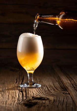 tasty american beer arrangement. High quality photoの写真素材