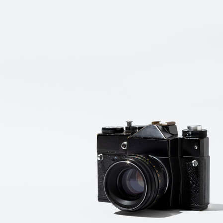 retro black camera arrangement. High quality photoの写真素材
