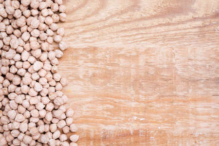 top view collection chickpeas with copy space. High quality photoの写真素材