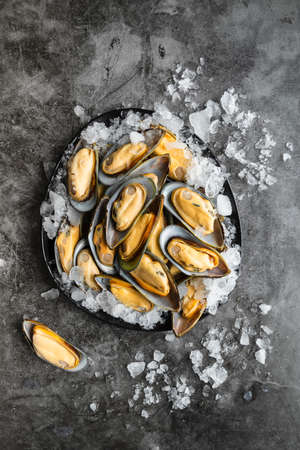 top view delicious seafood assortment_2. High quality photoの写真素材