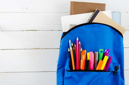 back school witch school bag. High quality photoの写真素材