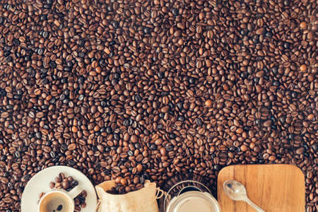 coffee decoration with space top. High quality photoの写真素材