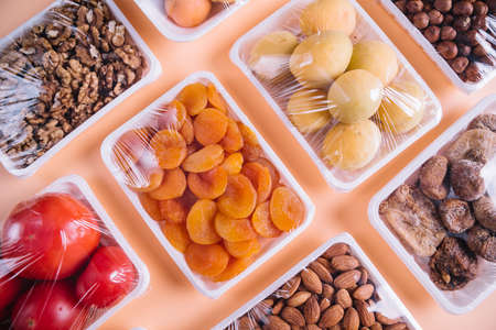 healthy products plastic containers. High quality photo