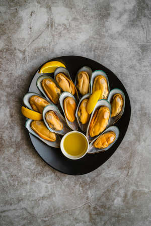 flat lay delicious seafood composition_2. High quality photoの写真素材