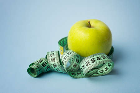 modern sport composition with apple. High quality photoの写真素材