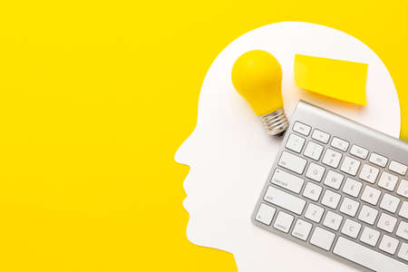 top view abstract innovation composition. High quality photoの写真素材