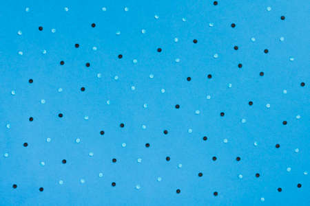top view blue background dots. High quality photo