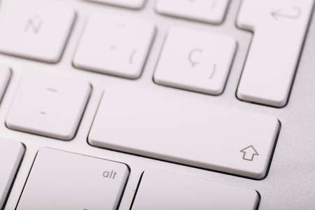 white keyboard modern laptop. High quality photoの写真素材