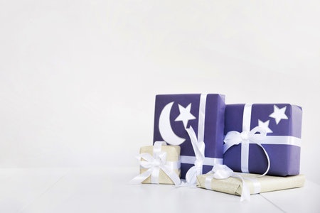 ramadan composition with presents. High quality photoの写真素材