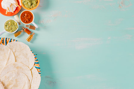 tortillas sauces. High quality photoの写真素材