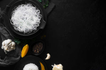 healthy noodles with copy space. High quality photoの写真素材