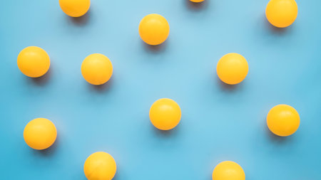 lovely sport composition with ping pong elements. High quality photoの写真素材