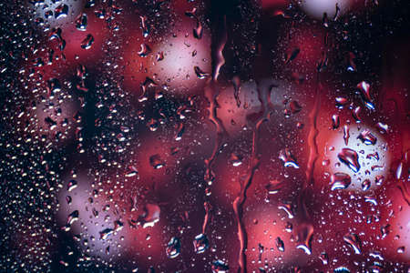 background rain drops close up. High quality photoの写真素材