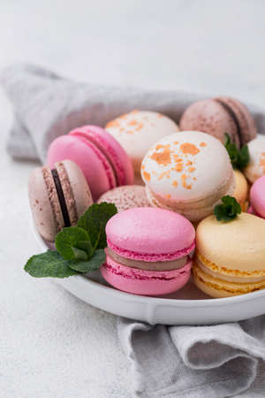 macarons mint bowl. High quality photoの写真素材