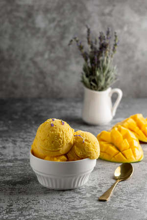 composition delicious homemade icecream. High quality photoの写真素材