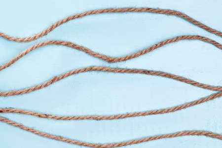 twine strong beige rope horizontal lines. High quality photoの写真素材