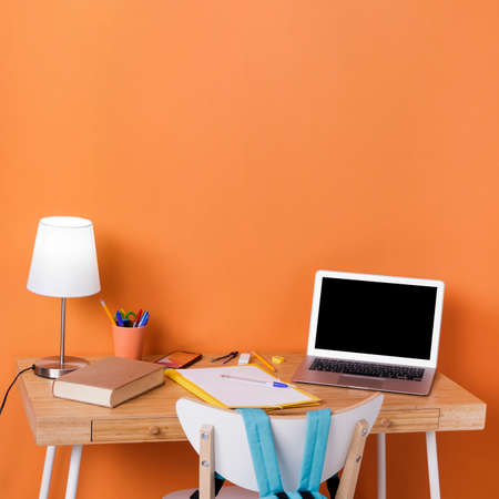 children desk interior design. High quality photoの写真素材