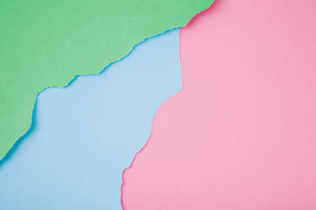 array colorful ripped papers. High quality photoの写真素材