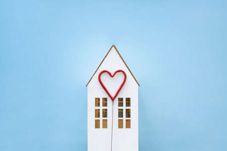cute heart toy house. High quality photoの写真素材