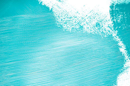 blue paint applied brush. High quality photoの写真素材