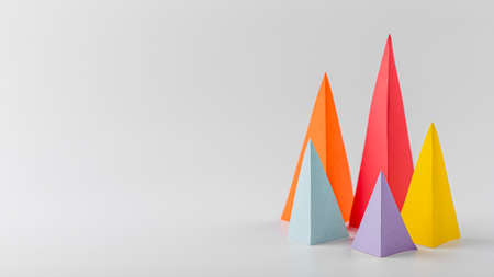 multicolored growth cones with copy space. High quality photo