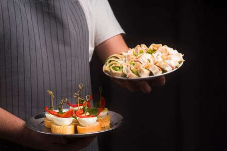 high angle catering food. High quality photoの写真素材