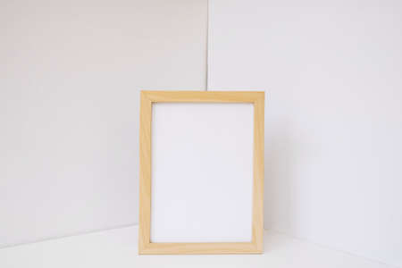 wooden frame corner. High resolution photoの写真素材