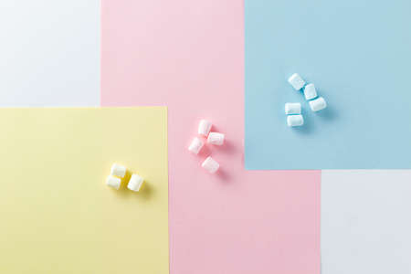 variety colors with marshmallows. High resolution photoの写真素材
